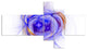 Blue Bright Star Nebula, Abstract Canvas art print, 60"x32", 5 panels