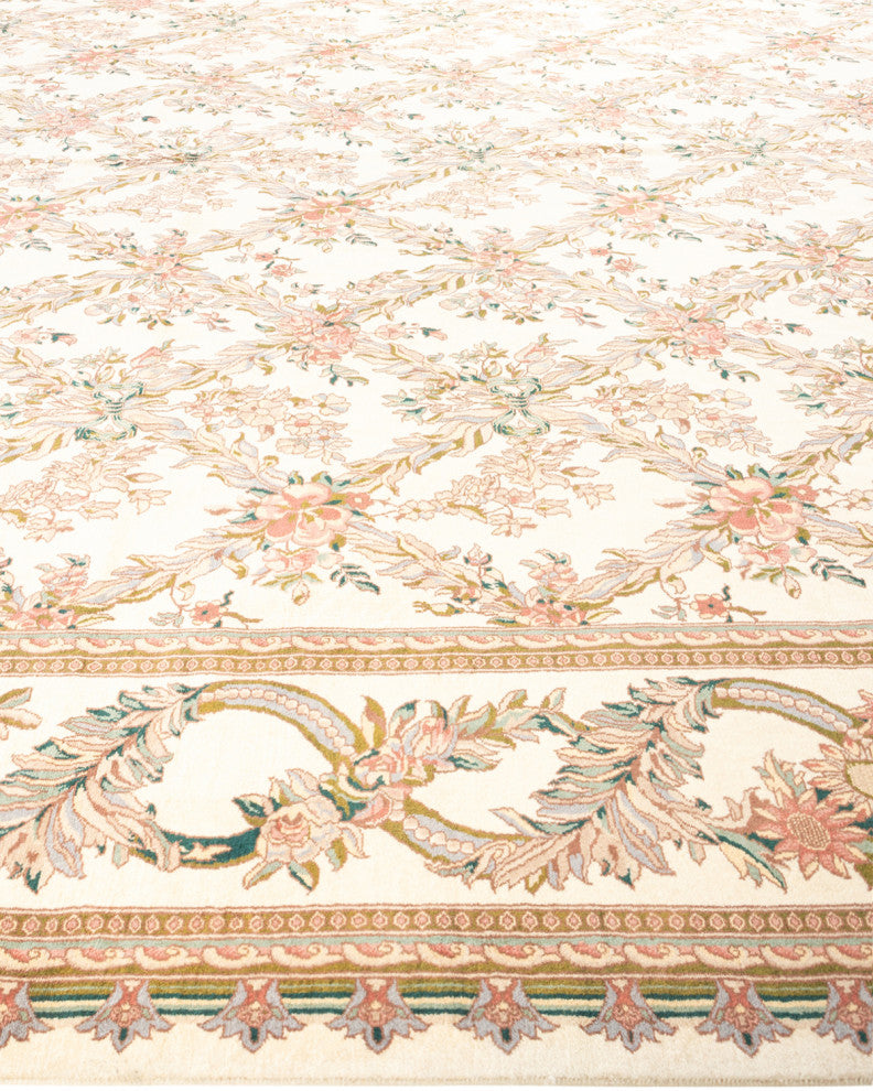 Mogul, One-of-a-Kind Hand-Knotted Area Rug Ivory, 11'9"x17'10"