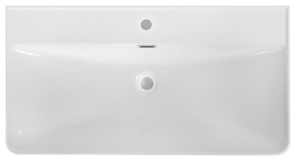 35" Solid Surface Resin Streamline K-1711-35 Vanity Top