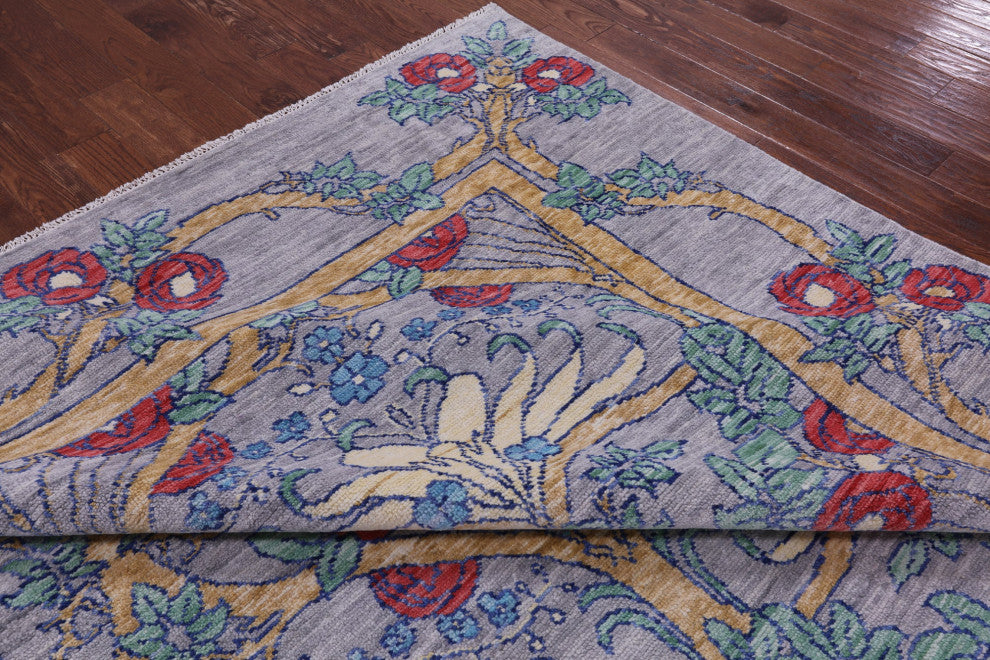 Hand Knotted William Morris Wool Rug 10' 2" X 14' 1" - Q15601