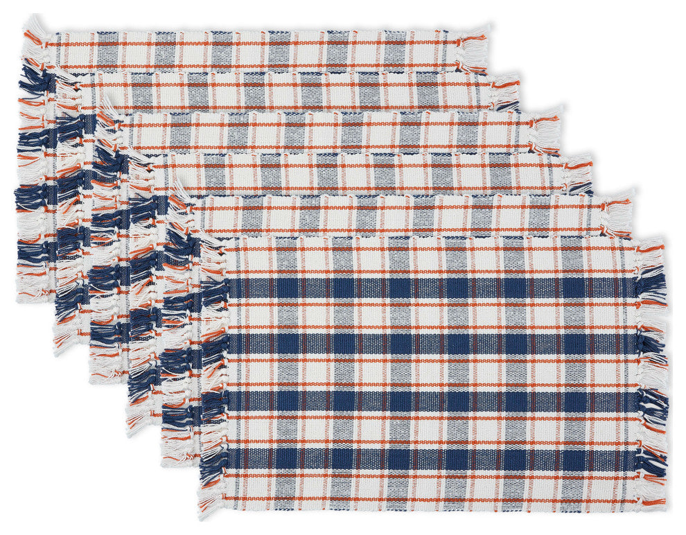 Autumn Farmhouse Plaid Placemat, Set Of 6