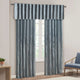 Madison Park Andora Embroidered Branches Faux Silk Window Panel, Blue, Blue, 84"