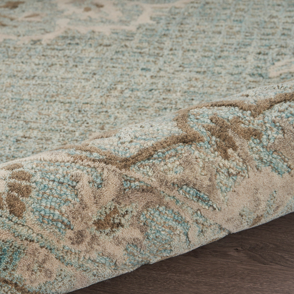 Lagoon Medallion Area Rug, 7'9" X 9'9"