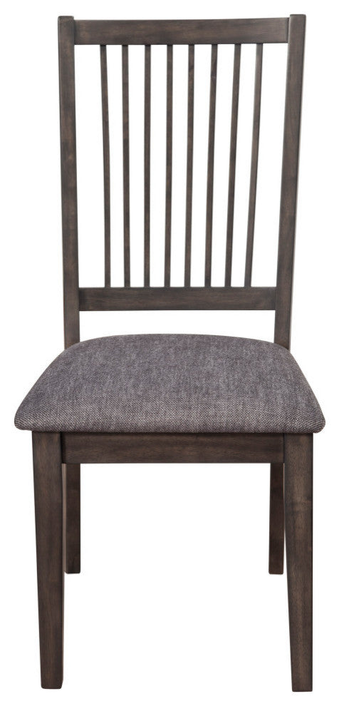Lennox Set of 2 Side Chairs, Dark Tobacco
