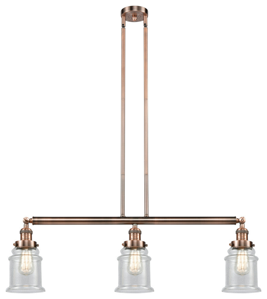 Innovations Lighting 213-Ac-S-G184-Led 3 Light Dimmable Led Island Light