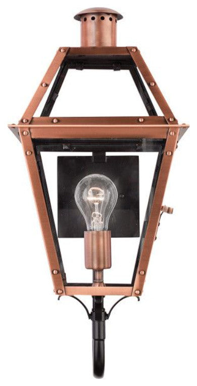 Quoizel RO8410AC One Light Outdoor Wall Lantern Rue De Royal Aged Copper