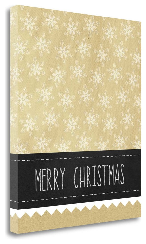 "Kraft And Black Christmas" By Linda Woods, Giclee Print on Gallery Wrap Canvas