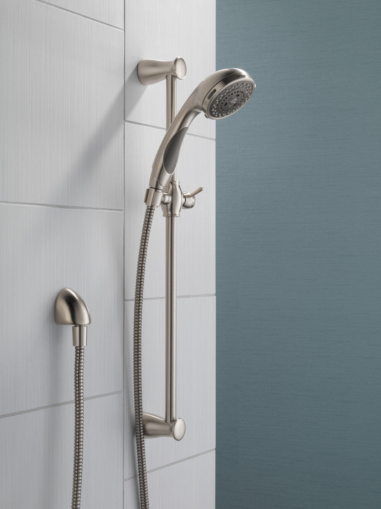 Delta Premium 3-Setting Slide Bar Hand Shower, Stainless, 57014-SS