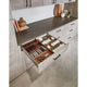 Walnut Trim to Fit Spice Drawer Insert Organizer, Walnut, 22"