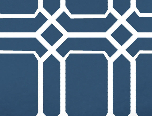 28 x 58-inch, O the Fun, Geometric Print Bath Towel, Blue