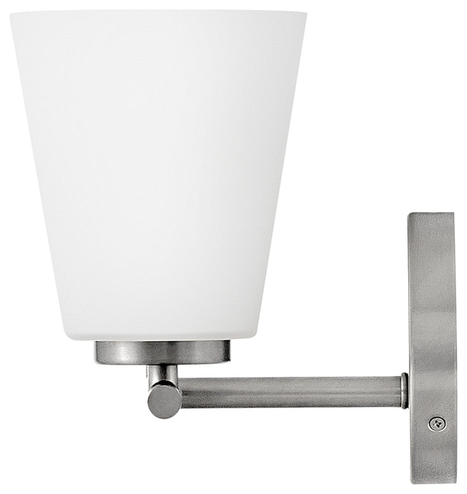 Lark Bri Small Two Light Vanity, Brushed Nickel