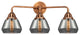 288-3W-AC-G173-LED 3 Light 24.75" Bath Vanity Light, Antique Copper