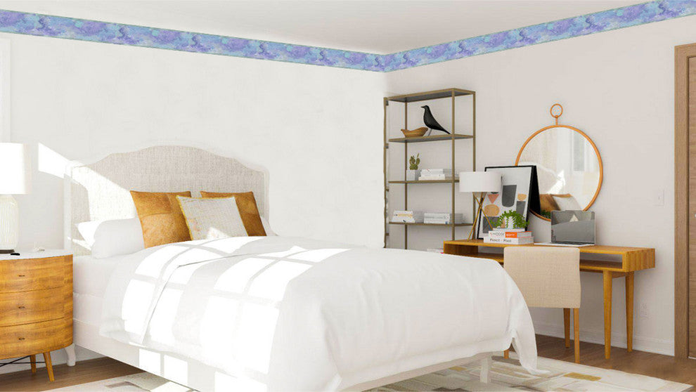 Brush Strokes Peel and Stick Wallpaper Border 15'x7"