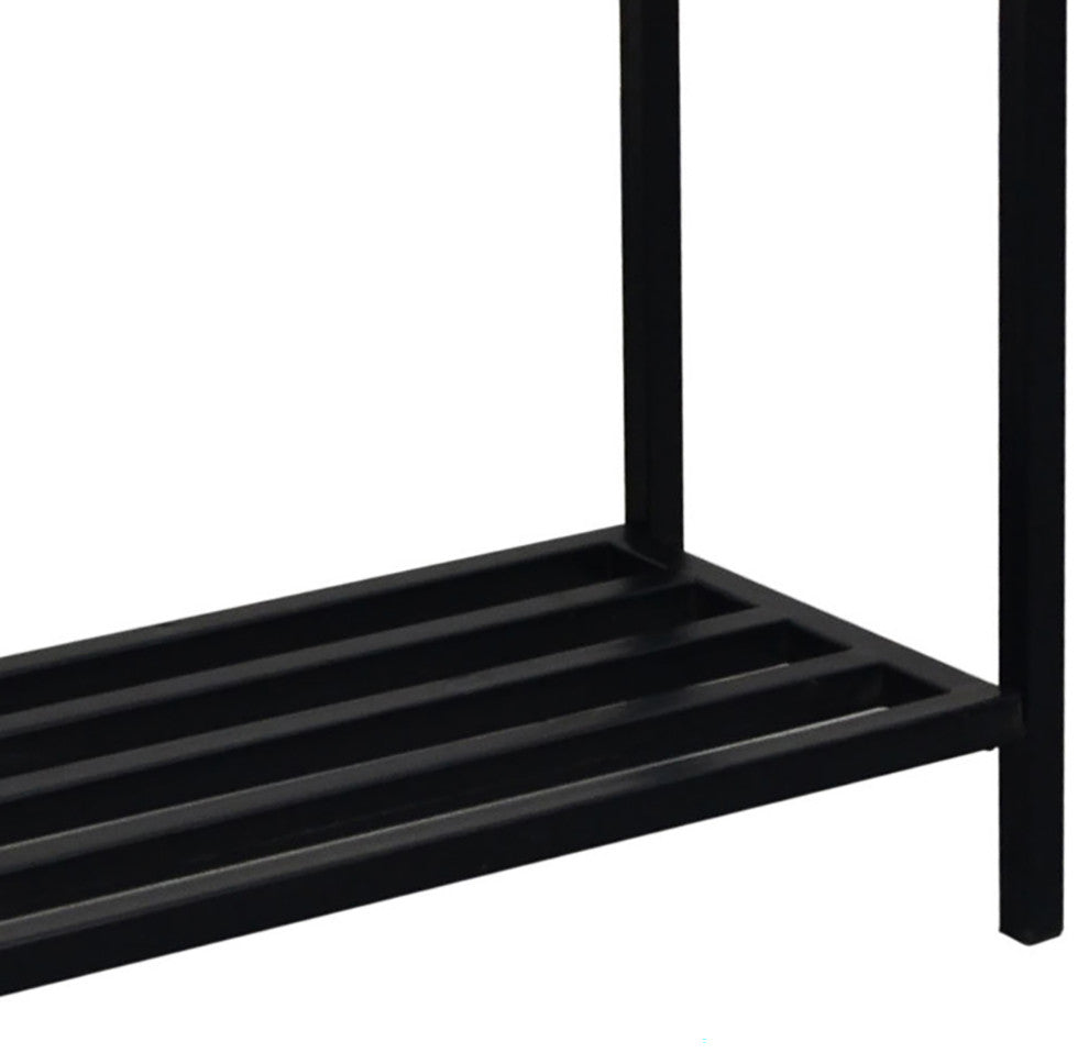 Ryan Console Table - Chestnut/Black