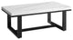 Lucca White Marble Top Cocktail Table