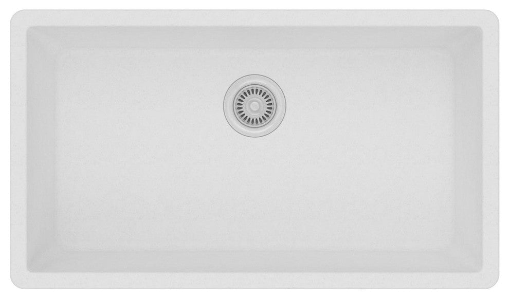 ELGRU13322WH0 Quartz Classic 33" x 18-7/16" Undermount Sink, White