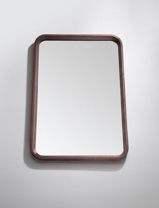 Vela Mirror, Dark Walnut, 24"