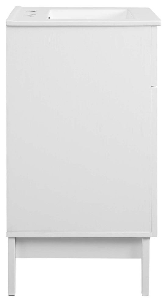 Isle 24" Bathroom Vanity Cabinet White White -5424