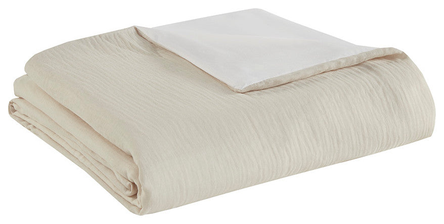 Beautyrest Miro 3 Piece Gauze Oversized Duvet Cover Set