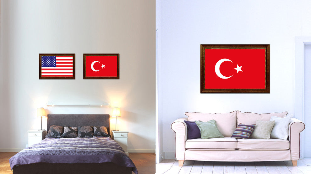 Turkey Country Flag Canvas Print, 15"x21"