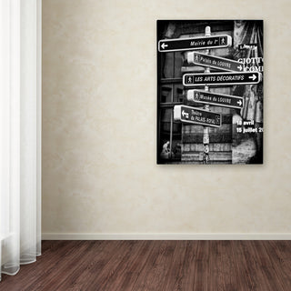 Philippe Hugonnard 'Traffic Signs Paris' Canvas Art, 24"x18"