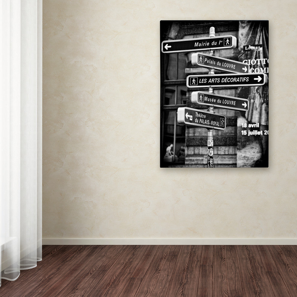 Philippe Hugonnard 'Traffic Signs Paris' Canvas Art, 24"x18"