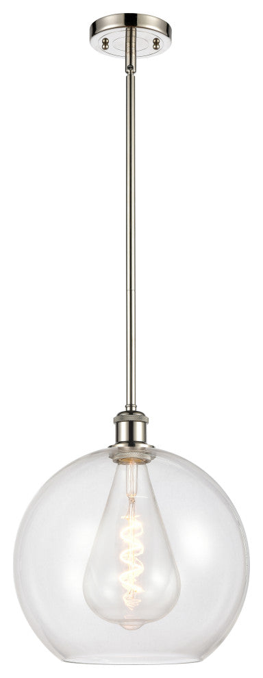 Innovations 516-1S-PN-G122-12 1-Light Mini Pendant, Polished Nickel