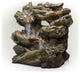 Alpine Rainforest Tiered Fountain With LED Lights, 31" Tall