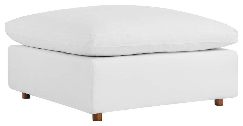 Commix Down Filled Overstuffed Sectional Sofa - Pure White