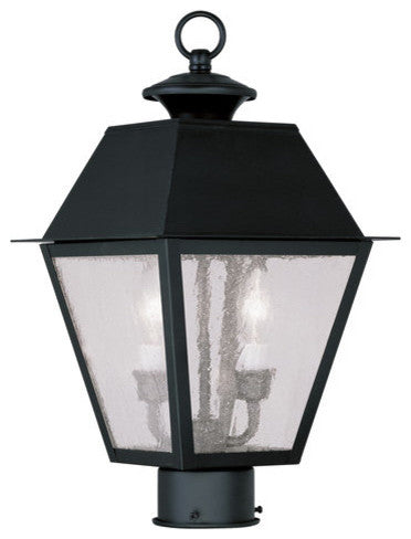 Mansfield Outdoor Post Head, Black