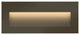 2.5W 1 LED Outdoor Step Light - 8 Inches Wide by 3.25 Inches High-Bronze Finish