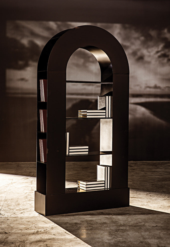 NOIR Furniture - Triumph Bookcase, Black Metal - GBCS229MTB