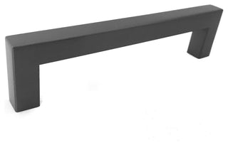 Square Bar Pull Pewter Cabinet Handle Stainless 12 mm., 5" Center-to-Center