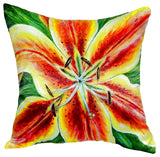 Yellow Lily No Cord Pillow - Set of Two 18x18