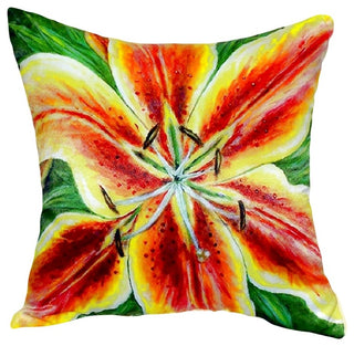 Yellow Lily No Cord Pillow - Set of Two 18x18