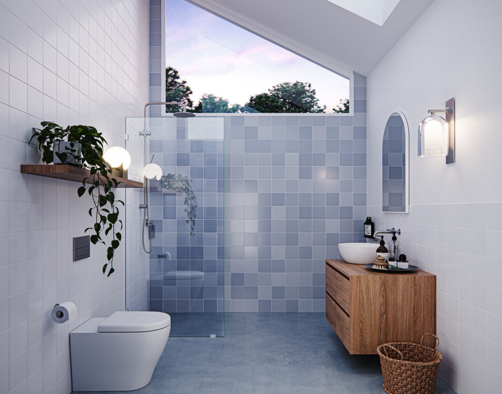 78"x32" Frameless Shower Door Single Fixed Panel, Brushed Nickel