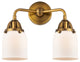 Small Bell Bath Vanity Light, Brushed Brass, Matte White, Matte White