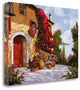 "Bouganville" By Guido Borelli,Ready to Hang Giclee Print on Gallery Wrap Canvas
