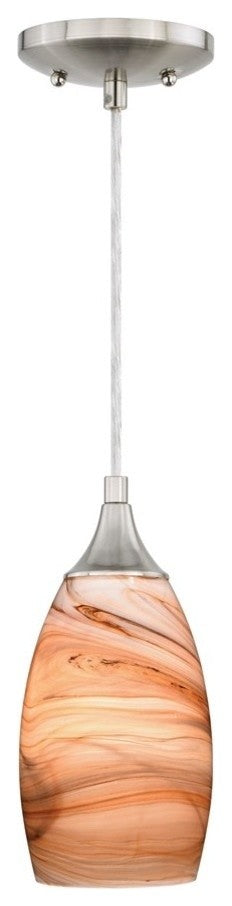 Milano Mini Pendant Toffee Swir-Light Glass