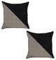 Set of 2 Brown Houndstooth Pillow Covers