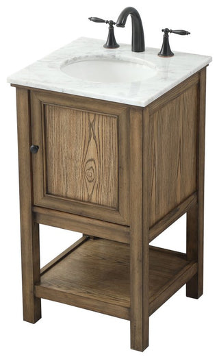 Matilda 19" Transitional Driftwood-Light Bathroom Vanity