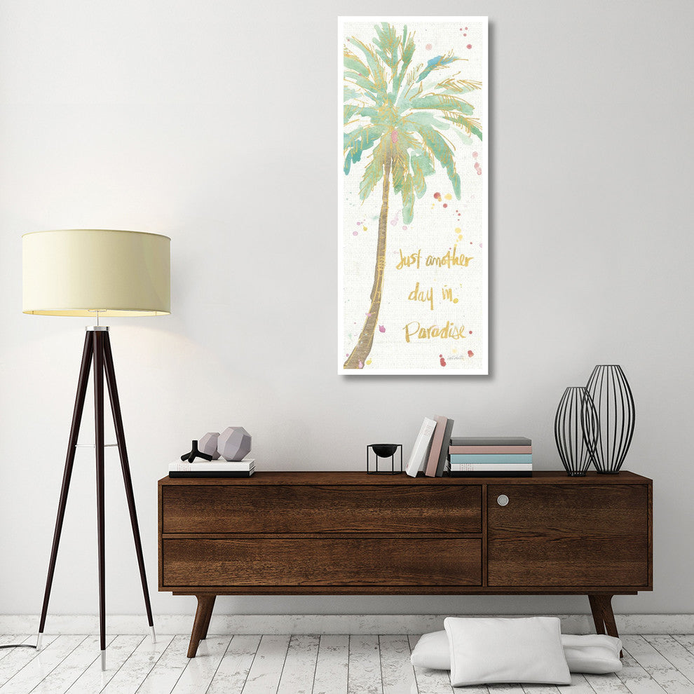 "Flamingo Fever X" Digital Paper Print by Anne Tavoletti, 26"x62"