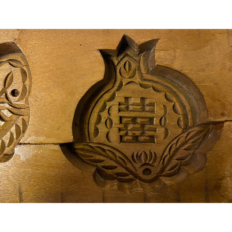 Vintage Wood Flower Fish Pattern Cake Soap Maker Mold Board Hws2442