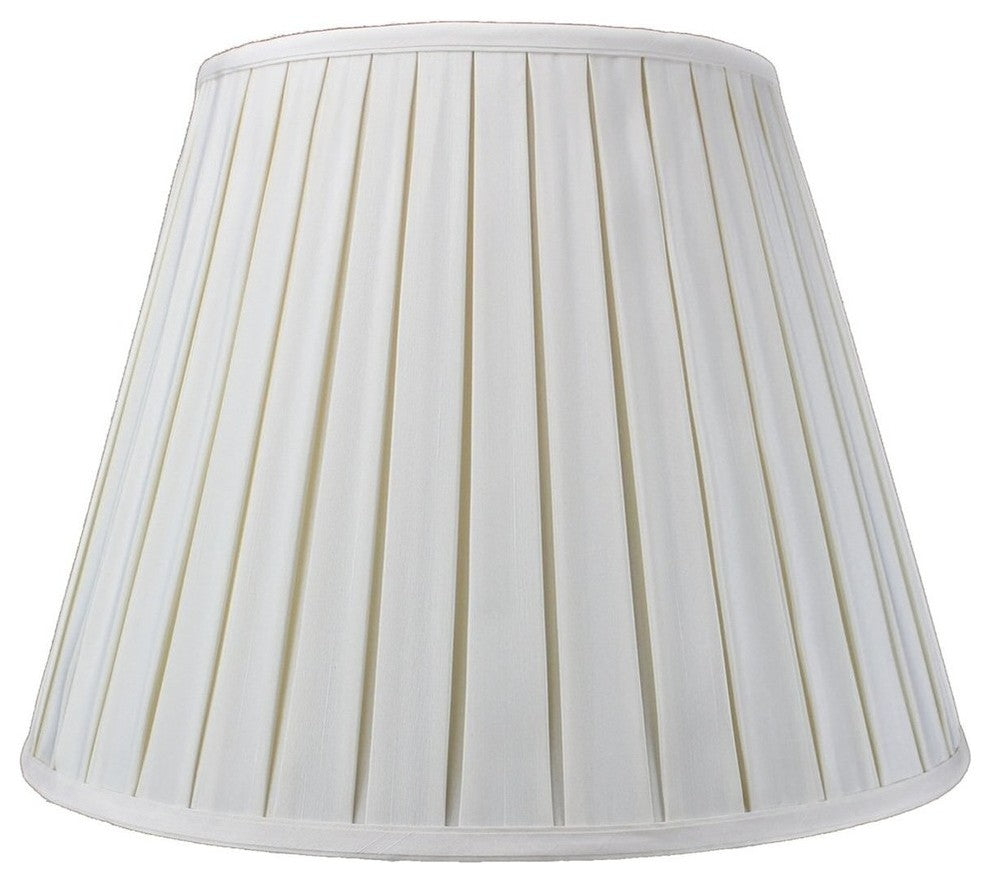 Empire Box Pleat Egg Shell Deluxe Lamp Shade 11"x18"x13.5