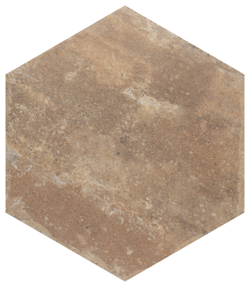 Brickyard Hex Beige Porcelain Floor and Wall Tile