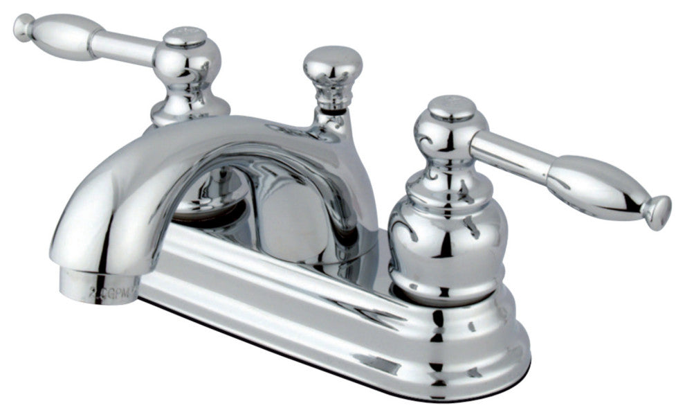 Kingston Brass 4" Centerset Bathroom Faucet, Polished Chrome