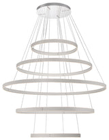 Verdura 1-Light Chandelier, Grey + White