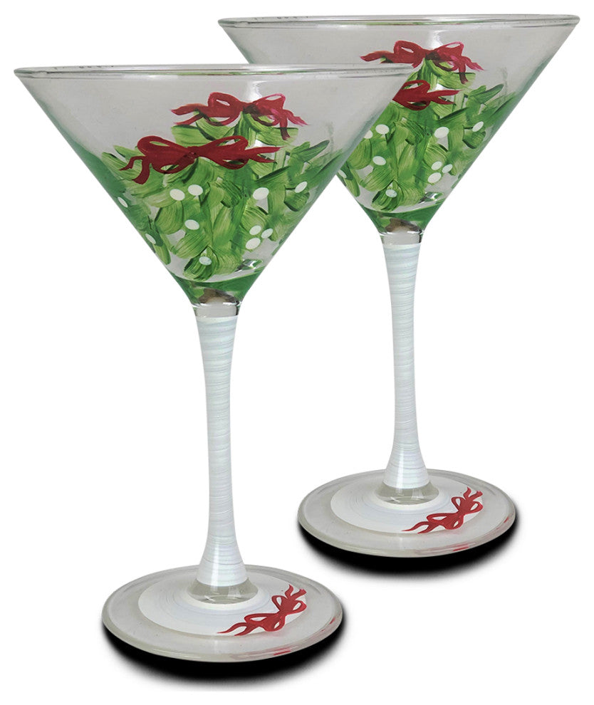 Mistletoe Martini, Set of 2