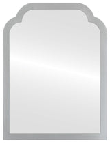 Verdon Framed Vanity Mirror, Clover Cathedral, 24.4"x32.4", Silver Spray
