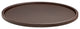 Contempo Brown 14" Round Serving Tray With 1.5" Rim